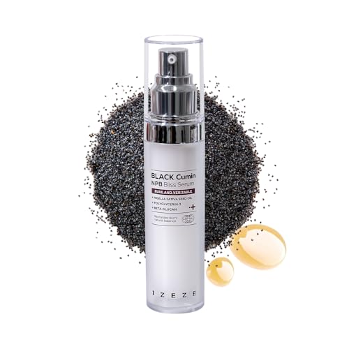 IZEZE Black Cumin NPB Bliss Serum 1.01fl.oz, 30 ml | Niacinamide, Skin Barrier, Glow Moisturizer Korean Skincare, Deep Hydration, Thymoquinone, Nigella Sativa Oil, Black Seed Oil Korean Skincare