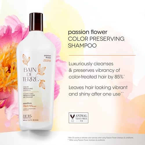 Bain de Terre Passion Flower Color Preserving Shampoo & Conditioner Set - 13.5 Fl Oz