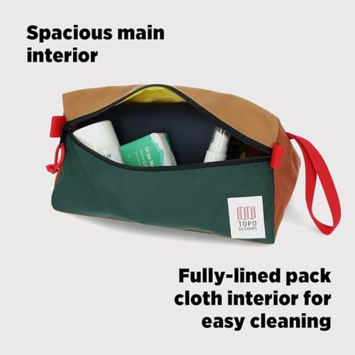 3L Travel Dopp Kit for Personal Care Essentials - Navy/Navy, Triangular Shape, Recycled Nylon