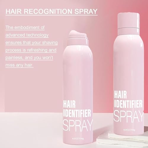 Hair Identifier Spray for Face Shaving, Skin Body Hair Identifying Spray With Razors,Moisturizing And Skin Care Set