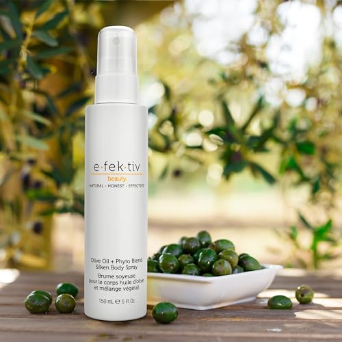 Olive Oil Plus Phyto Blend Silken Body Spray - Everyday Skin Oil - Body Oil After Shower - Deep Moisturizing - Sulfate-free - Vegan - Unisex - 5 oz