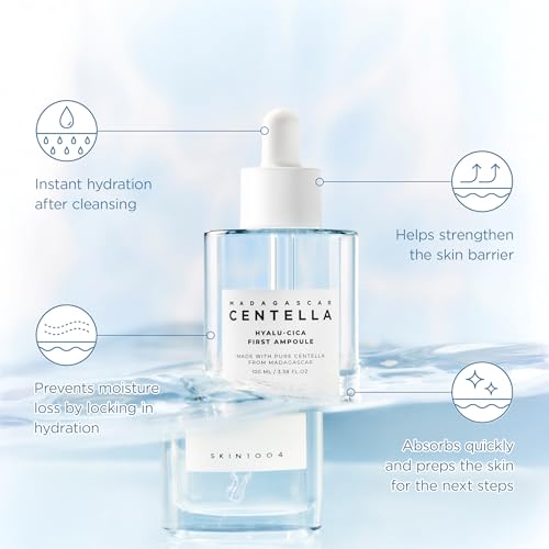 Deep Hydration Hyalu-Cica First Ampoule Serum - 3.38 fl oz / 100ml, Moisturizing Face Serum with Hyaluronic Acid & Centella, Lightweight, All Skin Types