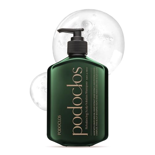 Podoclos Rebalancing Scalp Shampoo - Cooling & Refreshing Hair Care for Sensitive & Oily Scalps, 16.9 fl oz