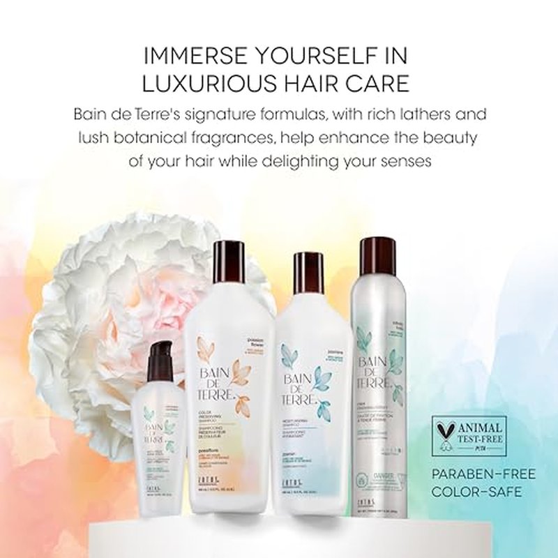 Bain de Terre Passion Flower Color Preserving Conditioner, Luxurious Hydration for Vibrant Color & Protection from Fading, with Argan & Monoi Oils, Paraben-free, Vegan