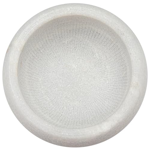 Shaving Soap & Cream Bowl for Men, Natural White Marble Stone, Heat Preservation, Easier to Whip Up a Fantastic Foam with Interior Micro-ridges, Art of Shave Lather bowl ¡¦