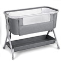 Baby Bassinet Bedside Crib - 3-in-1 Portable Infant Sleeper with Adjustable Height
