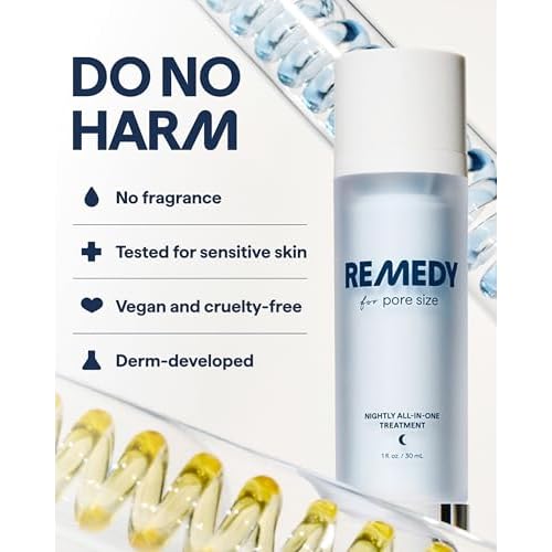 Remedy for Pore Size | Pore Refining Advanced Serum | Large Pore Minimizer with Retinol, BHA Salicylic Acid, Niacinamide | for Texture, Pimples, Blackheads | by Dermatologist Dr. Shah