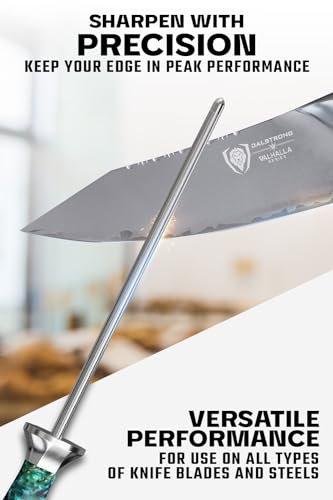 10-Inch Stainless Steel Honing Rod for Knife Maintenance - Durable, Rust-Resistant