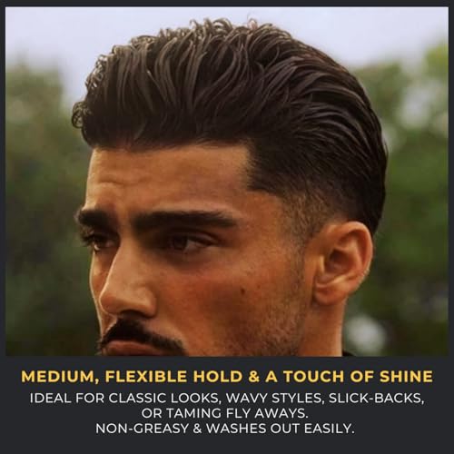 BRIGHTSIDE Water-Based Pomade for Men - Light Hold Shine Paste, 2.5oz