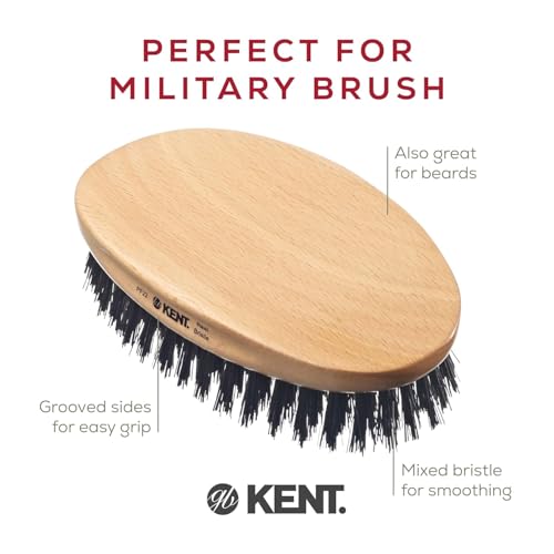 3-Piece Beard Grooming Kit - Small Comb & Hair Brush Set for Travel & Home