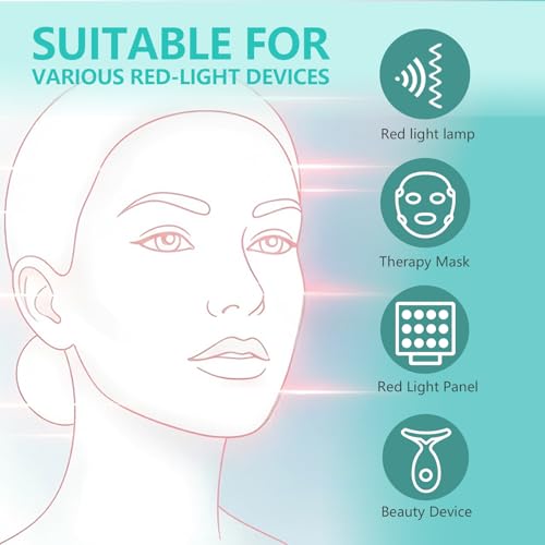 Red Light Therapy Activation Serum-Boost Collagen,Enhance LED Mask&Facial devices Effects by Red Light Therapy For face &neck, Anti-Aging Serum With Copper Tripeptide, Caffeine,Vitamin E, 1.01FLoz