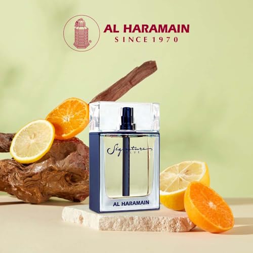 Al Haramain Signature Blue Eau de Parfum Spray for Unisex 3.4 oz Citrus Floral Variation