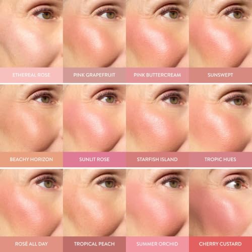 Laura Geller Baked Blush Pink Grapefruit with Sculpting Angled Brush - Natural Radiance