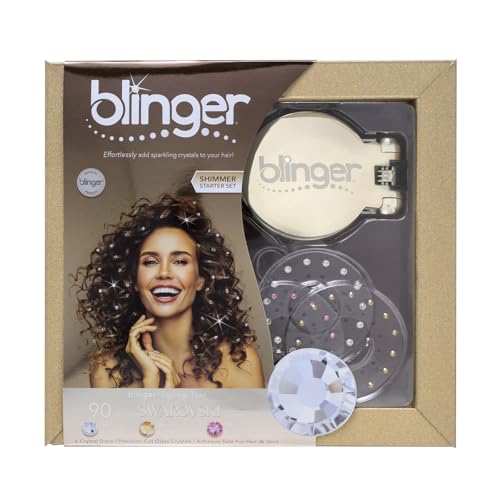 blinger® Shimmer Starter Set with Swarovski Crystals & Styling Tool - Variation of THIS listing