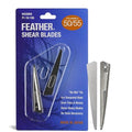 Feather - Switch-Blade Haircutting Shears Replacement Blades - Model 50/55 Scissors for Professional Stylists & Barbers - Stainless Steel - No-Nip Tip - Made in Japan