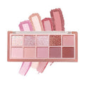 10 Colors Eyeshadow Palette,Highly Pigmented Matte Shimmer Eye Makeup Palette Pink Eyeshadow Shades Glitter Eye shadow Velvety Texture Nude Eyeshadow,03#