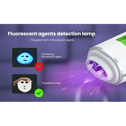 Professional Skin Moisture Tester, Digital Facial Oil Detector, High Precision Skin Hydration Analysis Meter, Hydration monitor,Portable Skin Analyzer with LCD Display & Fluorescent Agent Detection