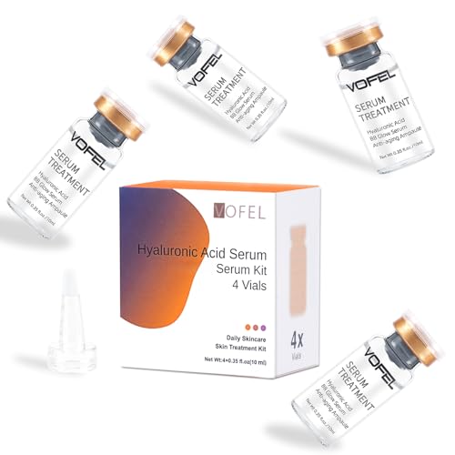 Hyaluronic Acid Serum Kit for Microneedling Face & Neck - 4 Vials
