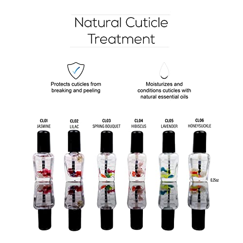 Mia Secret Scented Cuticle Oils MADE IN USA 6 Scent Varieties (Jasmine, 1/4 oz.)