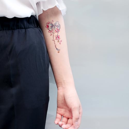 6 Sheets Tiny Small Temporary Tattoos For Women Men Finger Hands Neck Wrist Face, Cute Long Lasting Cartoon Fake Tattoo Stickers For Kids Boys Girls Rabbit Owl Snake Lion Eagle Whale