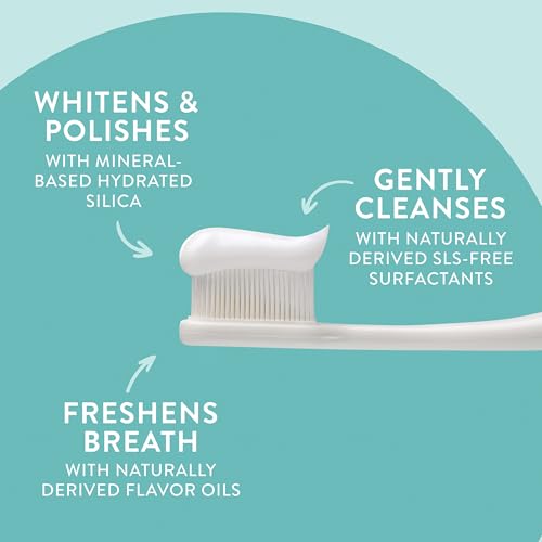 Native Fluoride Free Whitening Toothpaste 4.1oz Pack of 3 - Wild Mint & Peppermint Oil