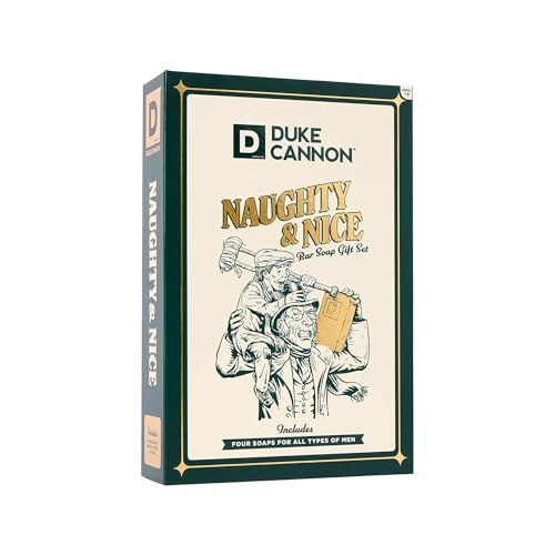 Duke Cannon Men’s Holiday Soap Gift Set - Naughty & Nice VOL. 2, Lump of Coal & Junior Bars