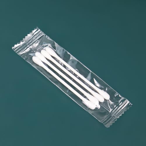 500 Pack Cotton Swabs with Individually Wrapped 4-Pack Variations - Soft, Safe, Multi-Purpose Ear & Beauty Q-tips