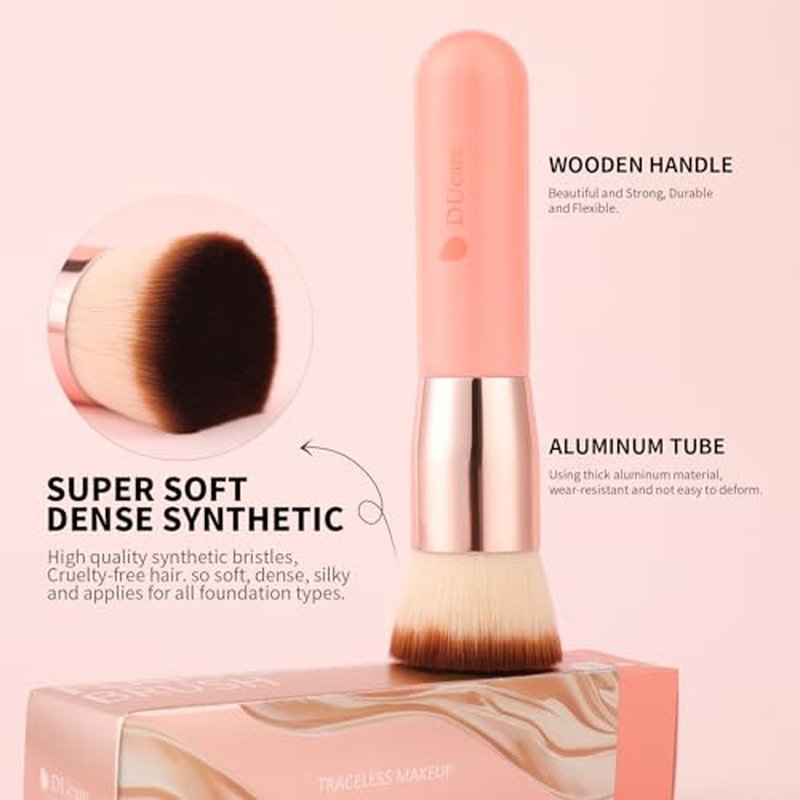DUcare Flat Top Kabuki Foundation Brush 2pcs