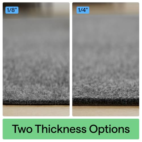 Gorilla Grip Felt Rug Pad 8x10 FT with Rubber Backing - Non Slip Cushion, Thick & Durable