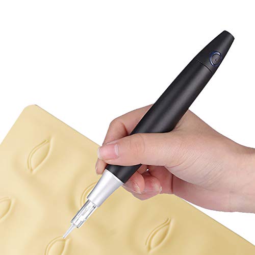 Wireless Rotary Tattoo Pen Machine for Eyebrows Eyeliners Lips with 10 Needles