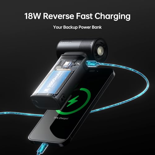 Portable Handheld Fan with 9000mAh Battery & 100 Speed Settings - Grey / Casual