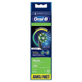 Oral-B Black CrossAction Replacement Toothbrush Heads 4 Pack - Compatible with All Oral-B Electric Brushes