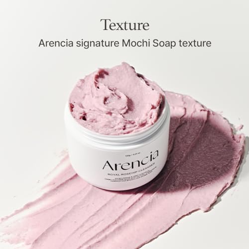 ARENCIA Red Collagen Jello Skin Trio - Poreless Skin Routine [Rosehip Rice Mochi Cleanser + Overnight Glow Mask Serum + Red Smoothie Serum]
