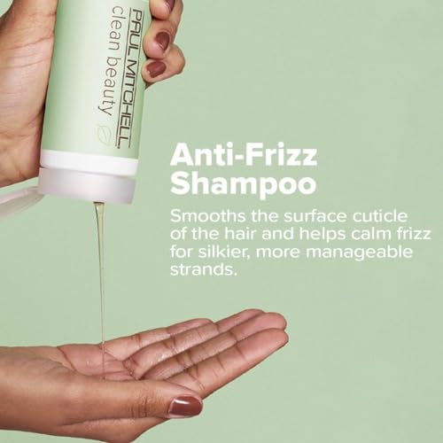 Paul Mitchell Clean Beauty Anti-Frizz Shampoo, Smoothes Hair, Calms