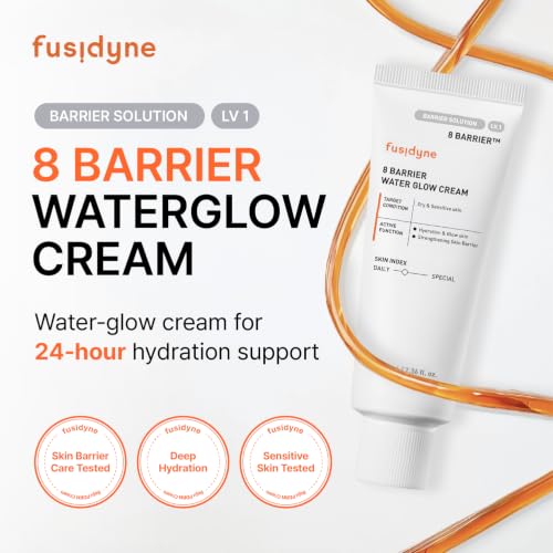 8 Barrier Water Glow Cream - Deep Hydration Moisturizer for Sensitive Skin