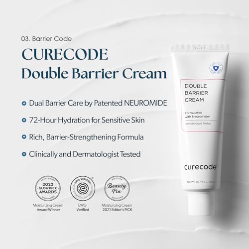 Double Barrier Cream 80ml Skin Barrier Support Moisturizer for Sensitive & Dry Skin