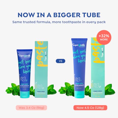 Mint Toothpaste with Nano Hydroxyapatite 4.5oz - Sensitive Teeth & Enamel Support - SuperMouth Variation of THIS listing