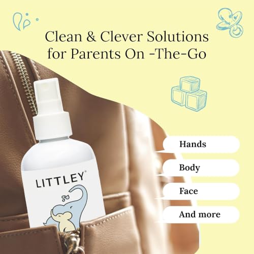 LITTLEY Infant & Toddler Hand Sanitizer Spray 8 oz, Gentle HOCl Formula, Pack of 1