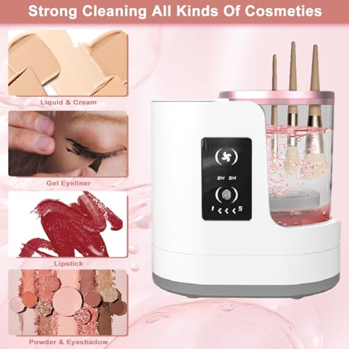 Electric Makeup Brush Cleaner and Dryer Machine - Portable 3-in-1