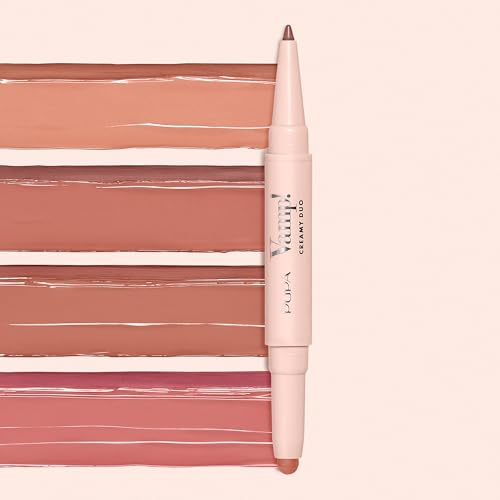 Lipstick and Lip Pencil Duo - Long Lasting No-Transfer, Highly Pigmented - Vintage Rose