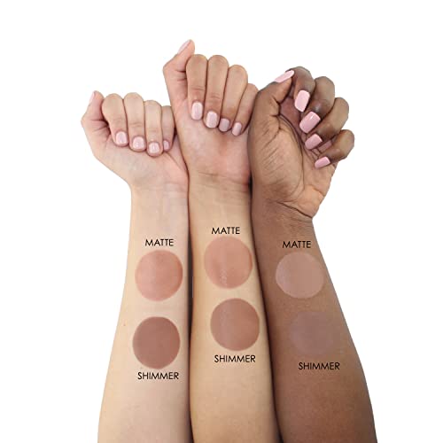 TEMPTU Matte & Shimmer Silicone Bronzer 1 Fl Oz - Long-Lasting, Buildable Face Makeup