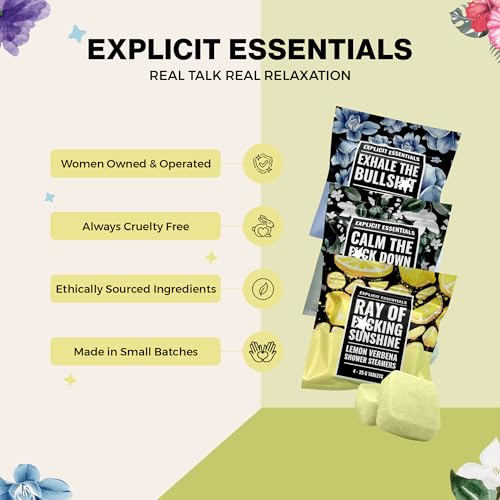 Exhale Shower Steamer Trio Set - Aromatherapy Gift for Relaxation & Stress Relief