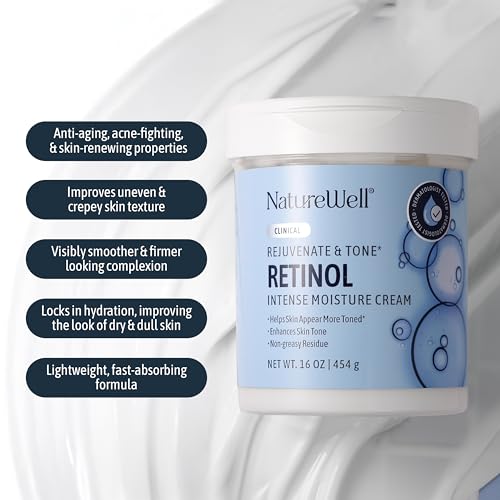 Retinol Rejuvenating Moisturizer for Face & Body - 2 Pack, 10 Oz Each