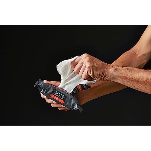 Ignite Mens Body Wet Wipes, Extra Thick 8" x 8" Shower Wipes, Revitalizing Scent, 10 Count (Pack of 3)