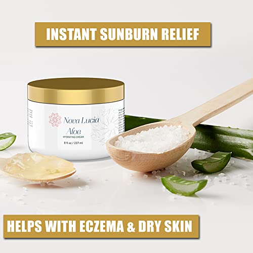 Aloe Vera Skin Moisturizer for Face & Body - Soothing, Hydrating, Fragrance-Free