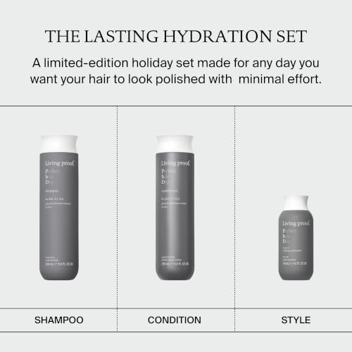 Living Proof Hydration Hair Set - Shampoo, Conditioner & 5-in-1 Treatment