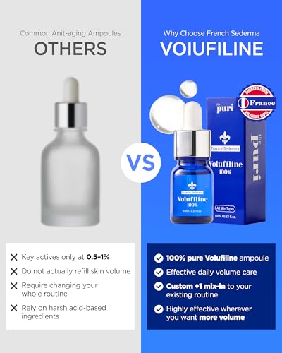 THEPURI 0.33 Fl Oz (Pack of 2) Volufiline Face & Neck Plumping Serum