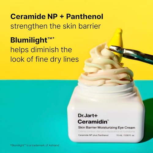 Dr.Jart+ Ceramidin Korean Under Eye Cream with Ceramides | Korean Skin Care, 0.5 Fl Oz
