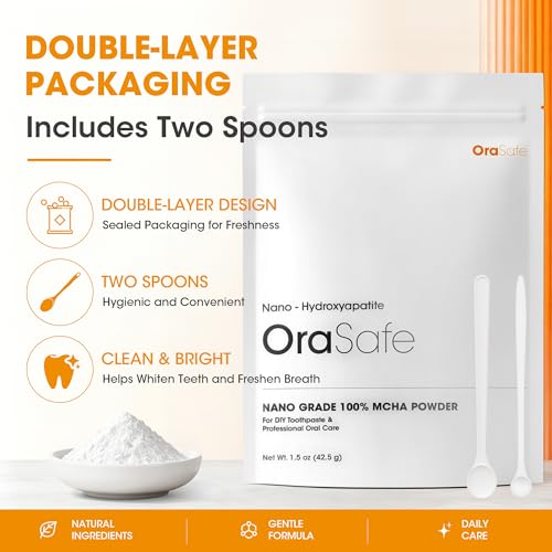 Nano Hydroxyapatite Powder for DIY Toothpaste & Oral Care 42.5g - Fluoride Free