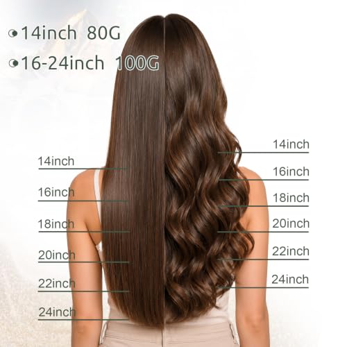 Ugeat Sew In Hair Extensions Blonde 14 Inch, Real Human Hair, 80g, S-#60A